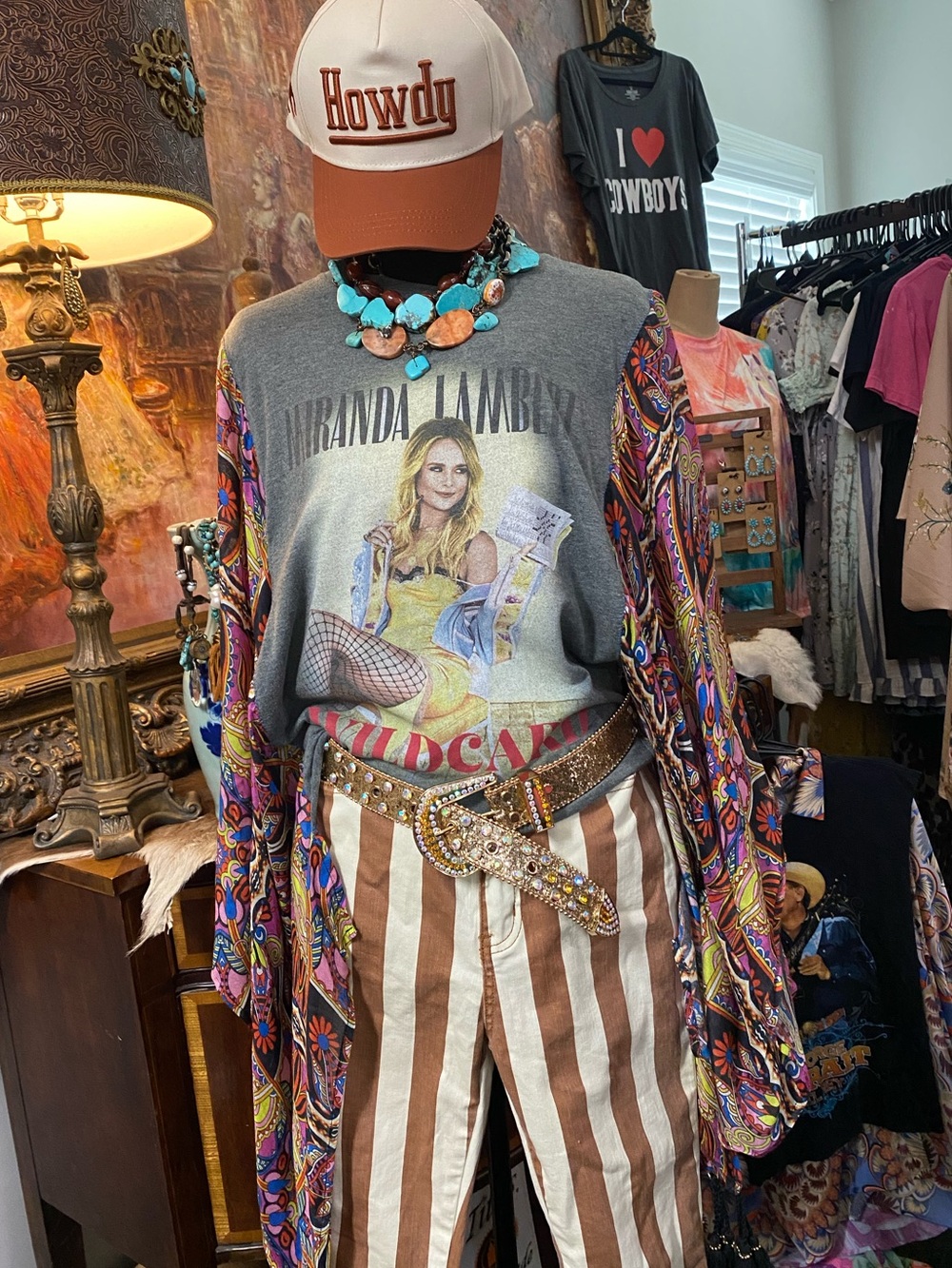 ❤️Fabbed Up Miranda Lambert tour tee with kimono sleeves